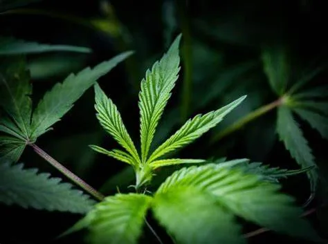 green marijuana leaf image